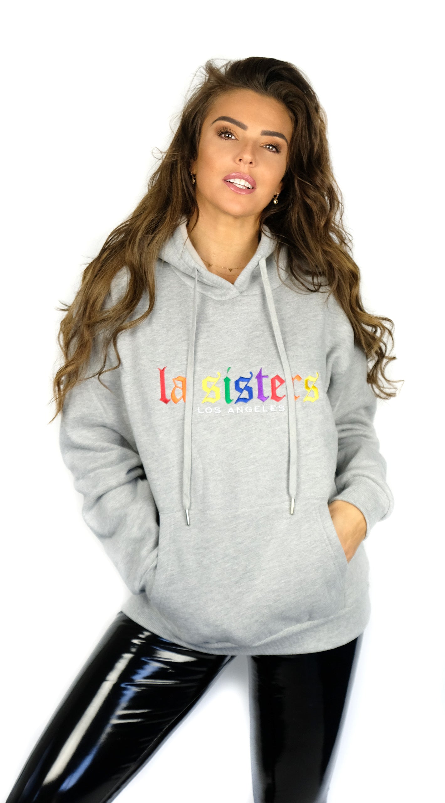 rainbow sisters hoodie