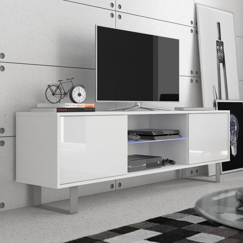 King High Gloss TV Stand, Multiple Finishes