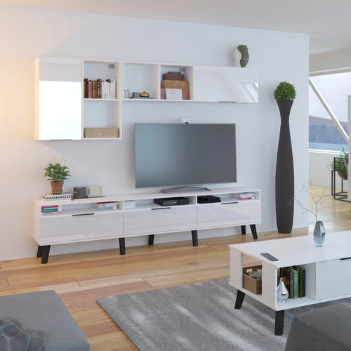 Sven High Gloss TV Stand, for TVs up to 88"