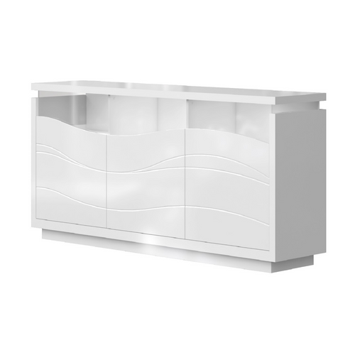 Nica 3 Cabinet Large Sideboard, High Gloss