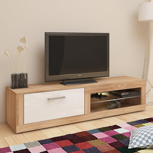 Viki High Gloss TV Stand With LED, Multiple Finishes - Furniture.Agency