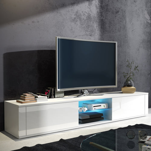 Hit TV Stand with LED, Multiple Finishes