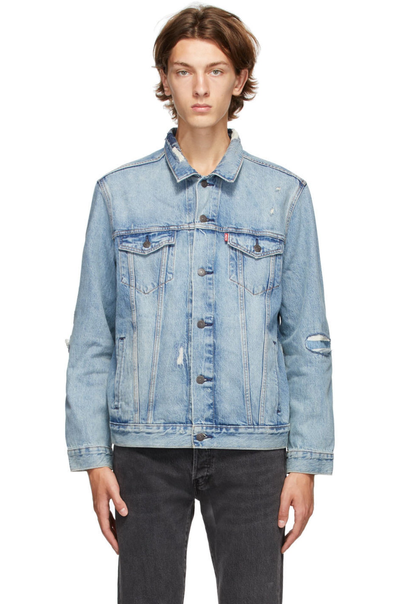 levi's ripped jacket