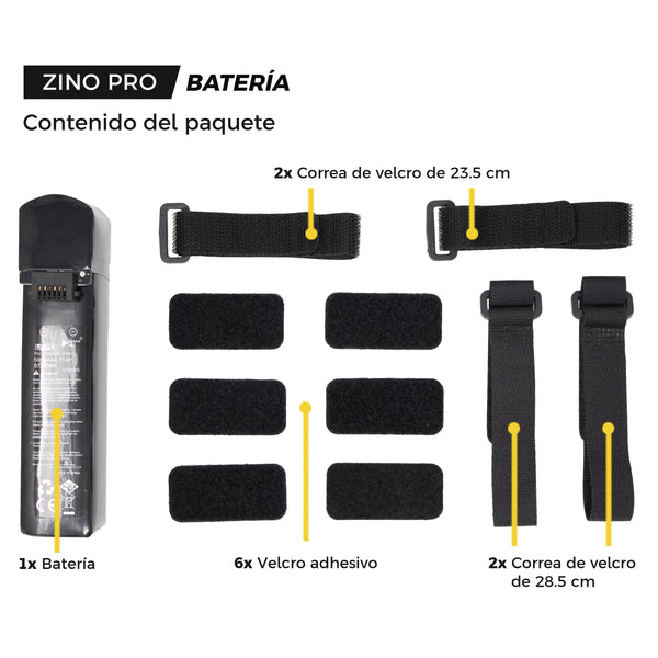 Contenido del paquete (Batería ZinoPro)