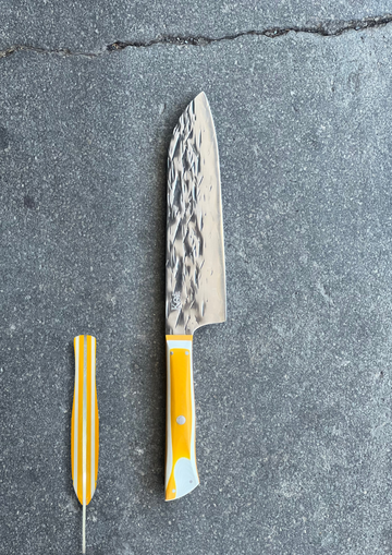 Japanese Santoku/Multi-purpose Knife with Walnut Handle - KoboSeattle