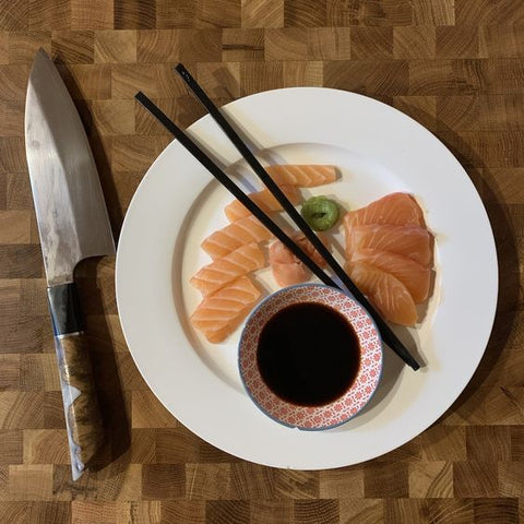 Custom Japanese Sashimi Knife Make a Kitchen Knife Set With Your Logo