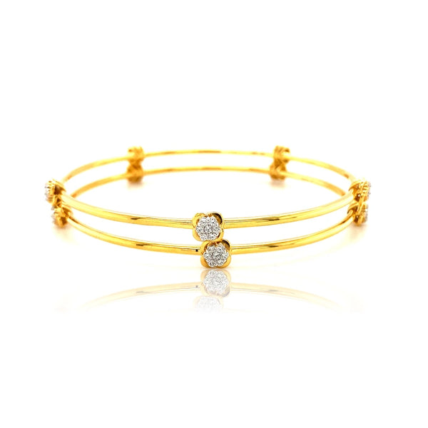 Diamond Bangles For Women | EF-IF Diamond Jewellery