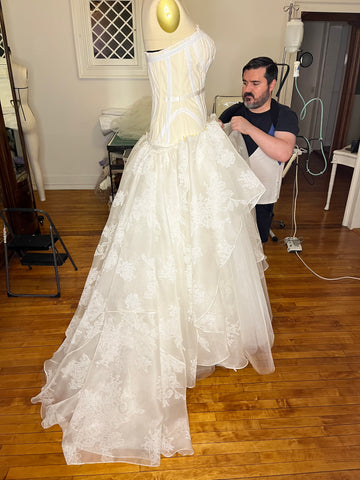 Custom Wedding Gown | Chalimar Chieza | CELESTINO | Chalimar | Upstate  NY | Hudson Valley | Hudson Ny | bride  | Brides | Hudson valley brides | Bridal | Bridal Gown | wedding Gown  | wedding  Dress