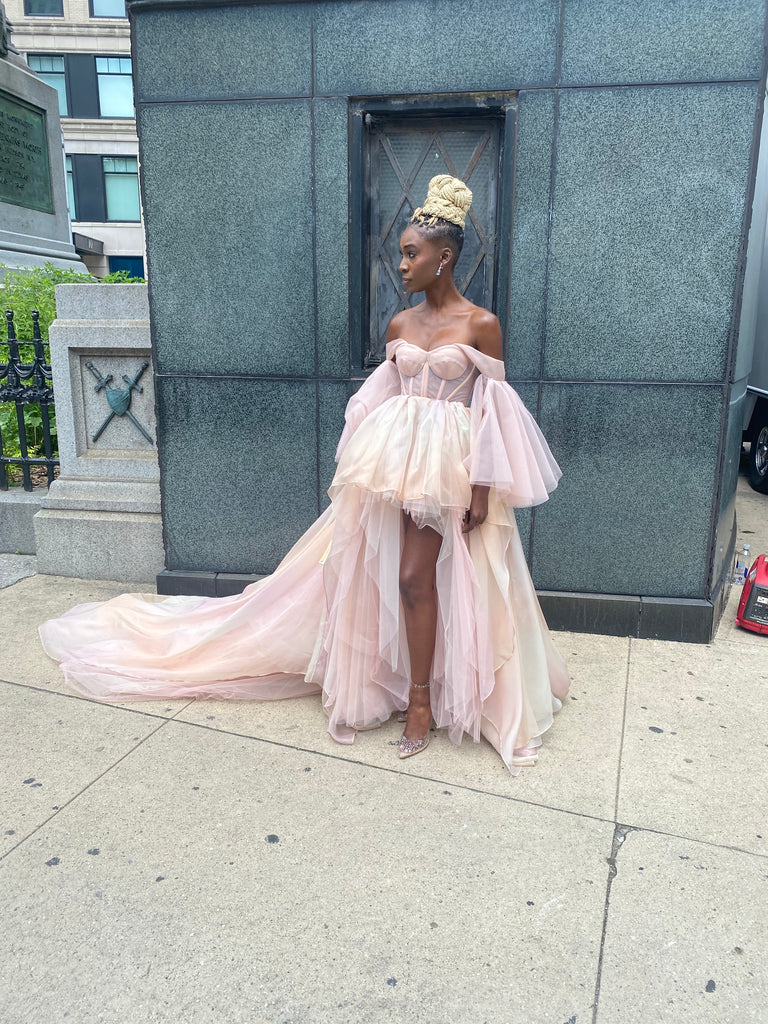 Angelica Ross | Pride 2021 | 51st annual New York Pride | ABC NY Channel 7 | Pink ballgown