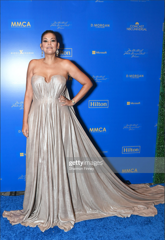 Aida Rodriguez | Multicultural Media Correspondents' Dinner | 7th Annual | Aida | Rodriguez | Couture | draped | Crepe | Red Carpet | Celestino