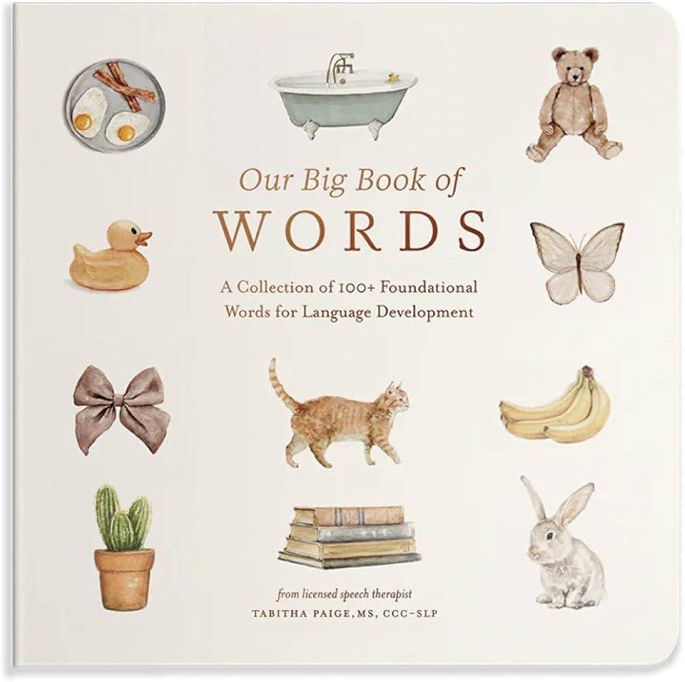 Our Big Book of First Words A Collection of 100+ Foundational Words for Language Development