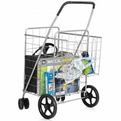 Jumbo Basket Folding Shopping Cart