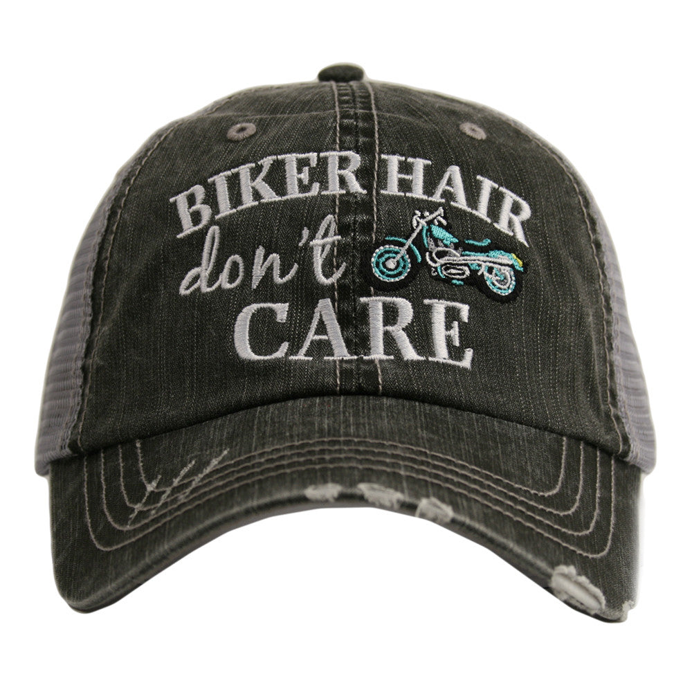 Beach Hair Don't Care Trucker Hat with Anchor Mint