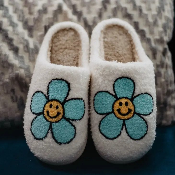 Katydid Cowgirl Smiley Slippers