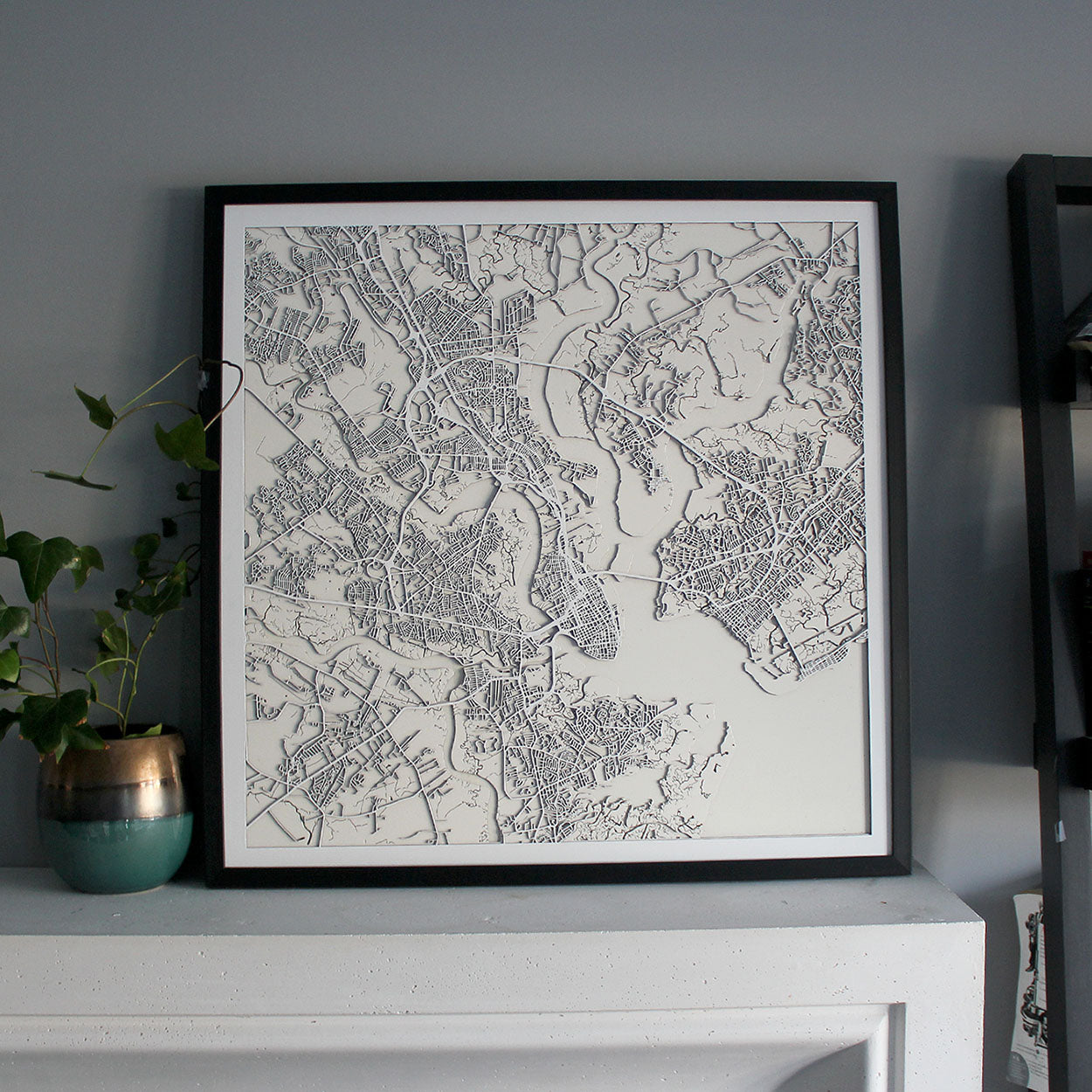 Charleston Street Carving Map (Sold Out) - StreetCarvings product image