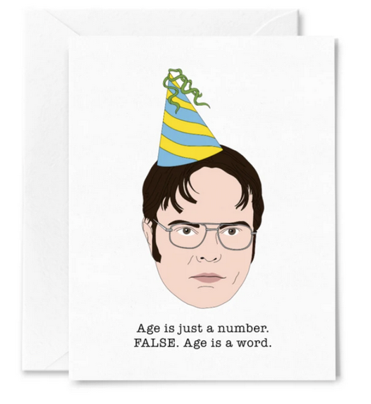 The Office Dwight Birthday Card, Age is Just a Number