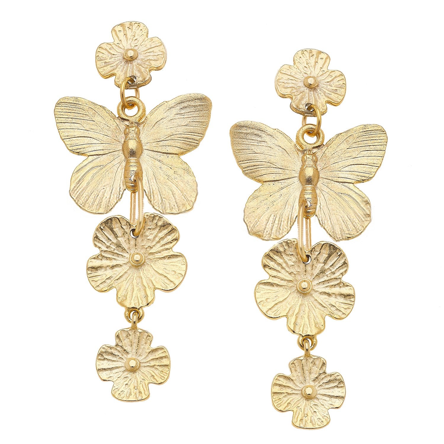 Butterfly Garden Earrings - Susan Shaw Jewelry