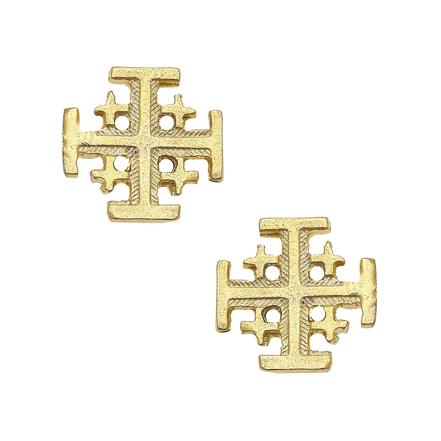 cross earrings studs