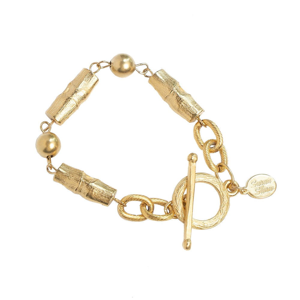 Bamboo Toggle Bracelet - Susan Shaw Jewelry