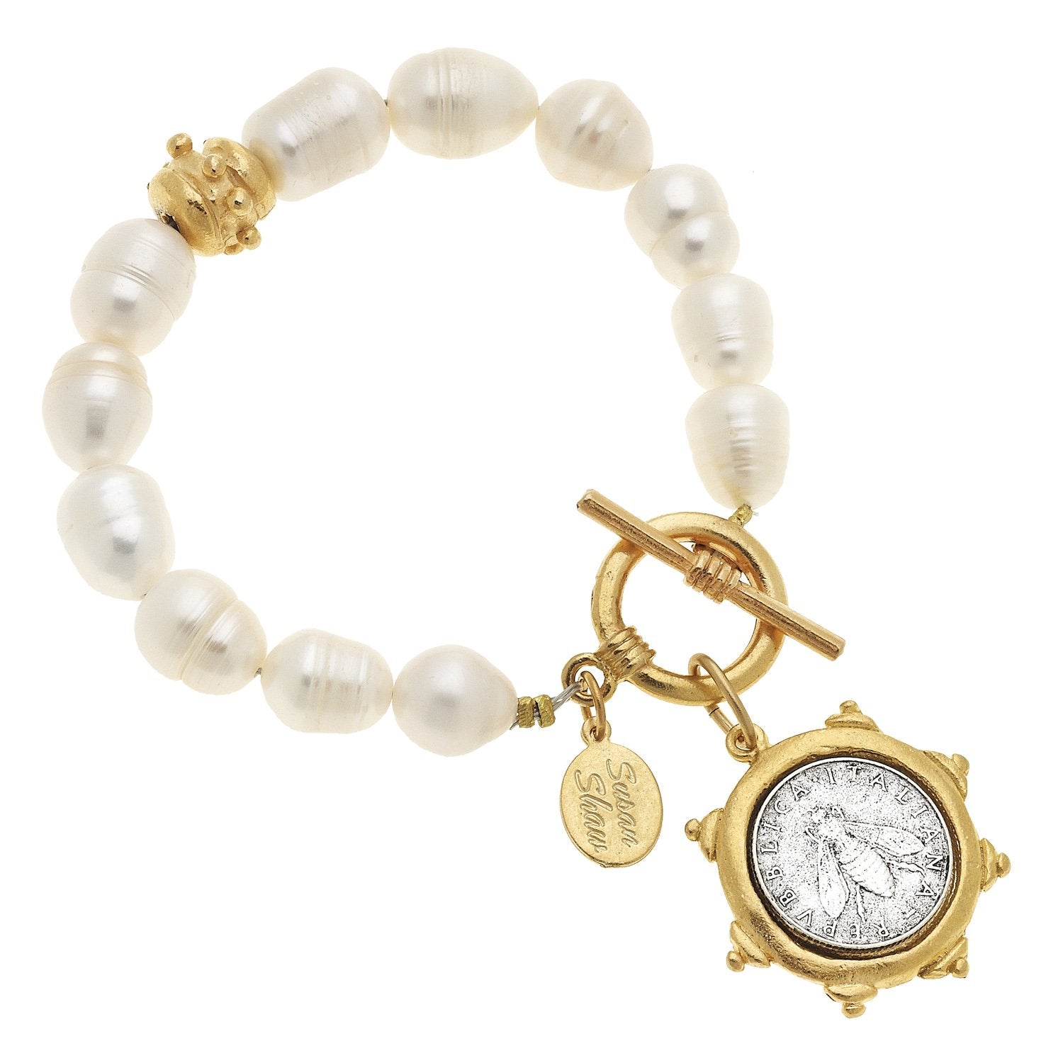 IWUEP Exquisite Female Bracelets Shell Pearl Pendant Big Chain