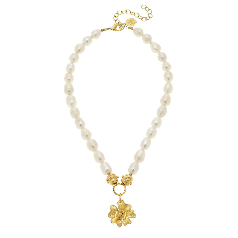 Susan Shaw Marigold Pearl Necklace - Susan Shaw Jewelry