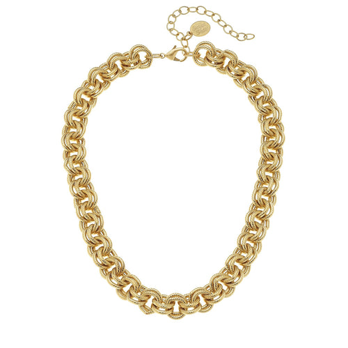 Susan Shaw Double Link Chain Necklace - Susan Shaw Jewelry