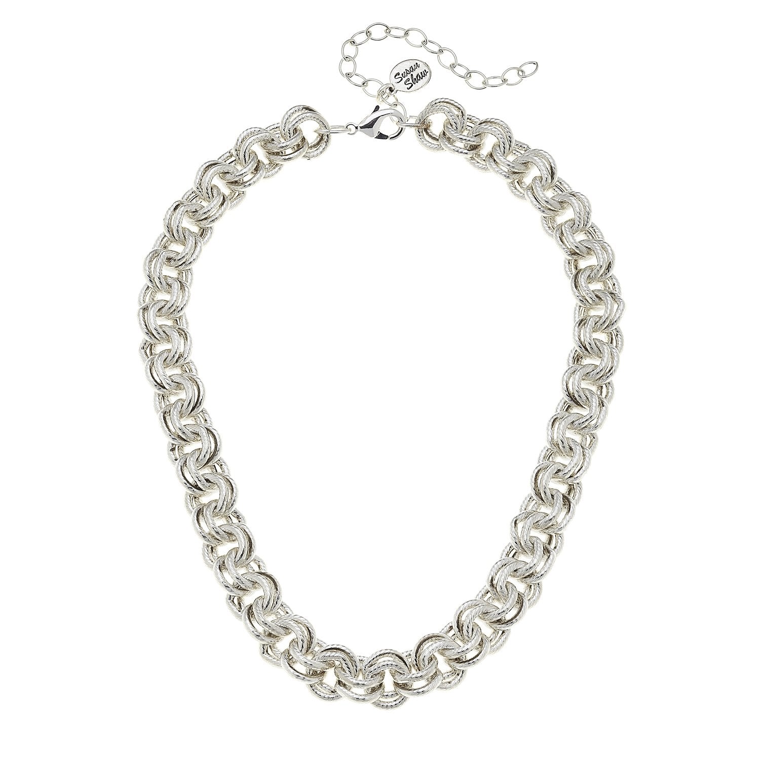 Susan Shaw Double Link Chain Necklace