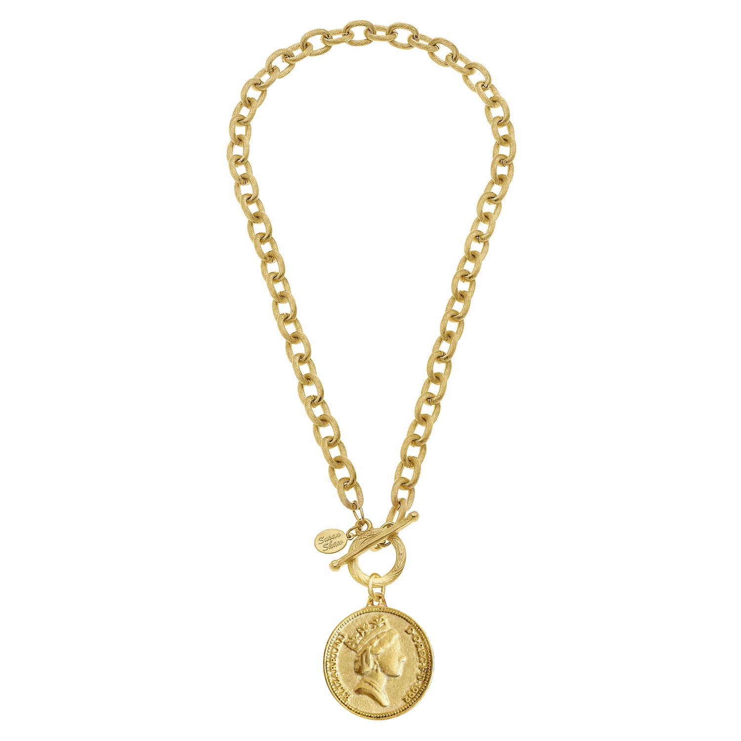 Queen Elizabeth Coin Necklace - Susan Shaw