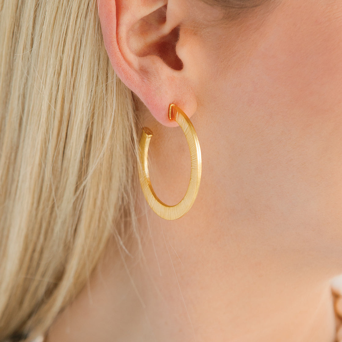 Les Petites Chinoiseries24K Gold Plated Timeless Bamboo Earrings  A New  Leaf Plant Based Jewellery