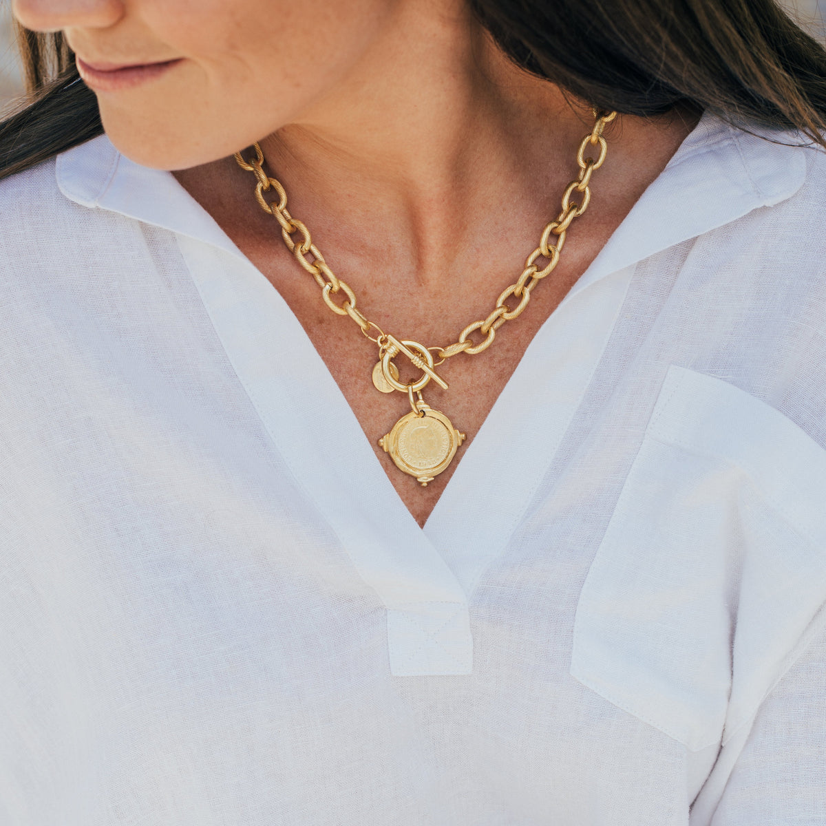 toggle coin necklace