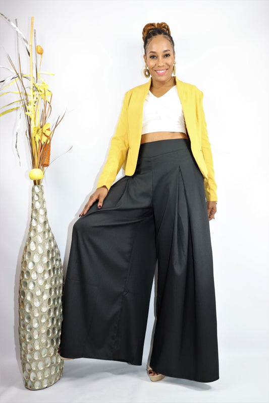 Office Type Palazzo Pants  Denim – Village me Vintage Boutique