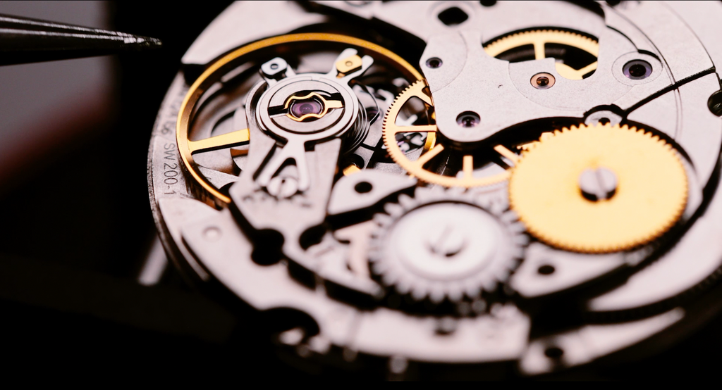 mechanical movement for watches close up 