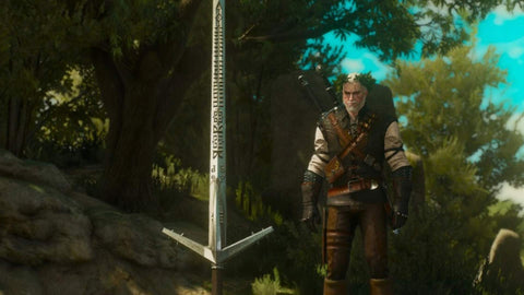 Aerondight Witcher 3 the Wild hunt silver sword