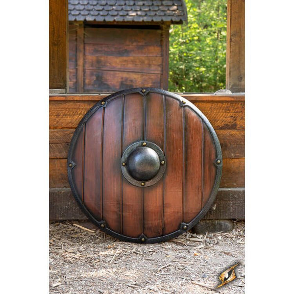 Viking Round Shield, Fully Functional Battle Shield Replica with Ancient  look, D. 80 cm.