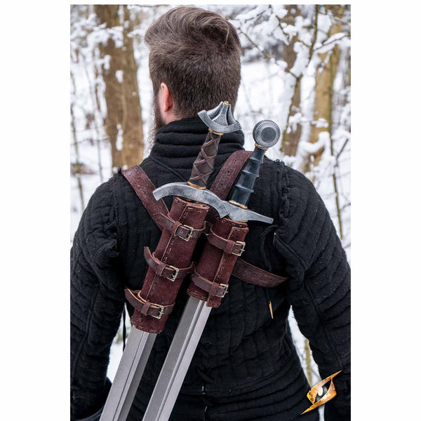 Back Scabbard with Hooks - LARP Leather Accessory – Calimacil