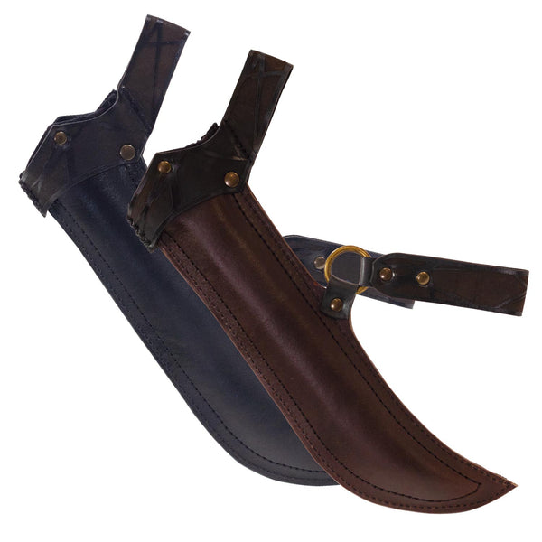 Elred Dagger Leg Scabbard - LARP Knife Sheath - Leather Holster