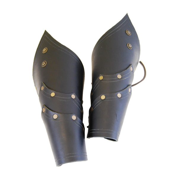 Leather Bracers - Leather Arm Bracers for LARP - Calimacil