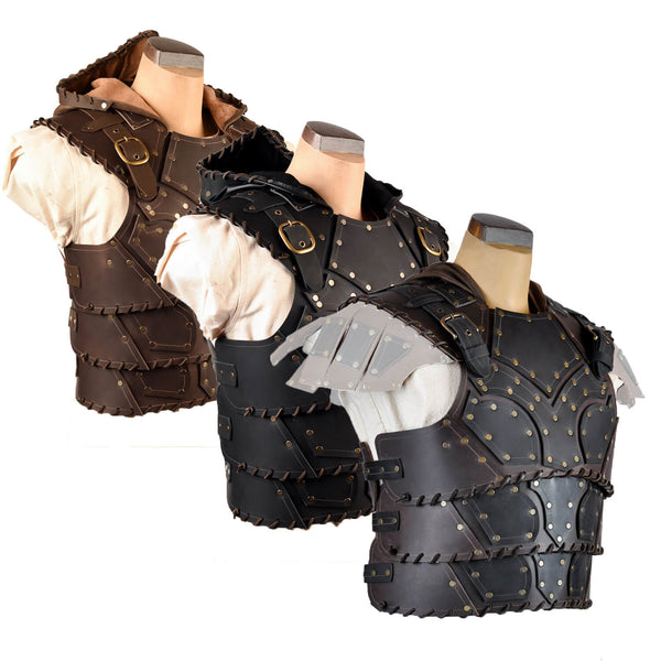 The Asmund Deluxe LARP Leather Armour Full Set 