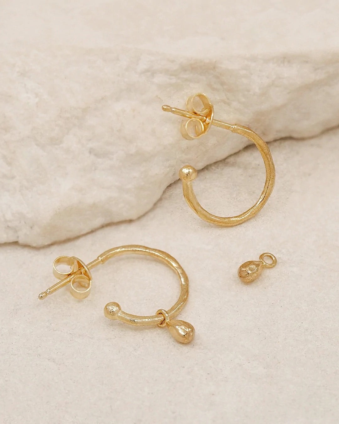 By Charlotte - Gold Divine Grace Hoops | Prae Store