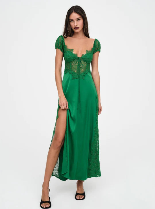 Virginie Strappy Maxi Dress - Light Green – mykindofdress