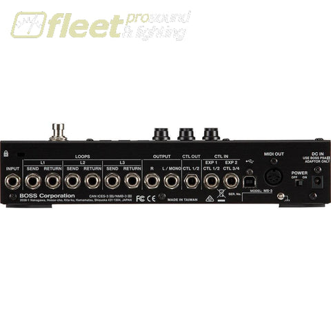 Boss MS-3 Multi-Effects Switcher with Onboard Processing – Fleet