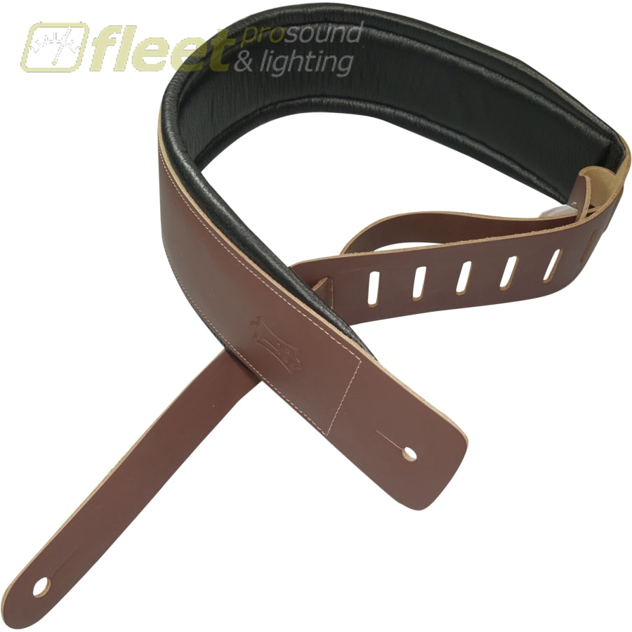 Levy's DM1PD-BRN  Leather Strap with Padding - Brown – Fleet Pro Sound