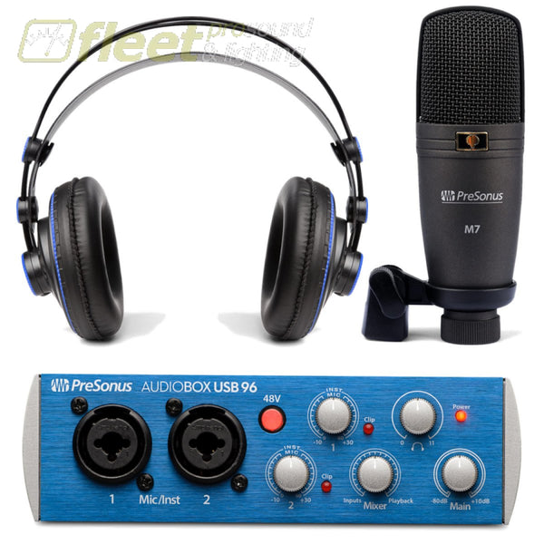 PreSonus Audiobox USB96 Studio Audio Interface Bundle – Fleet Pro Sound