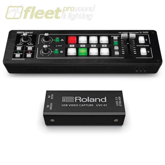 Roland V-1HD-PLUS-STR Compact Portable 4-Channel Video Switcher