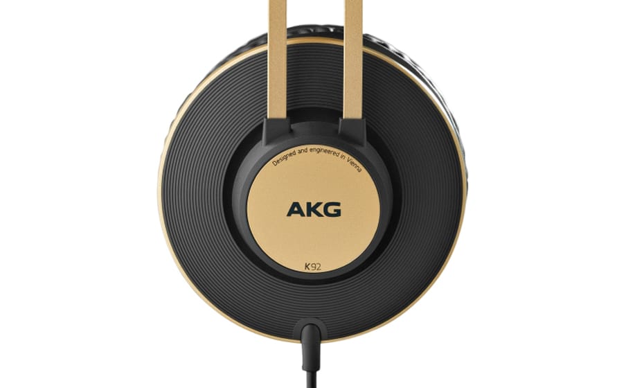 AKG K92 Closed Back Studio Headphones - BLACK & GOLD