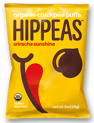 Hippeas food brand, organic chickpea snack