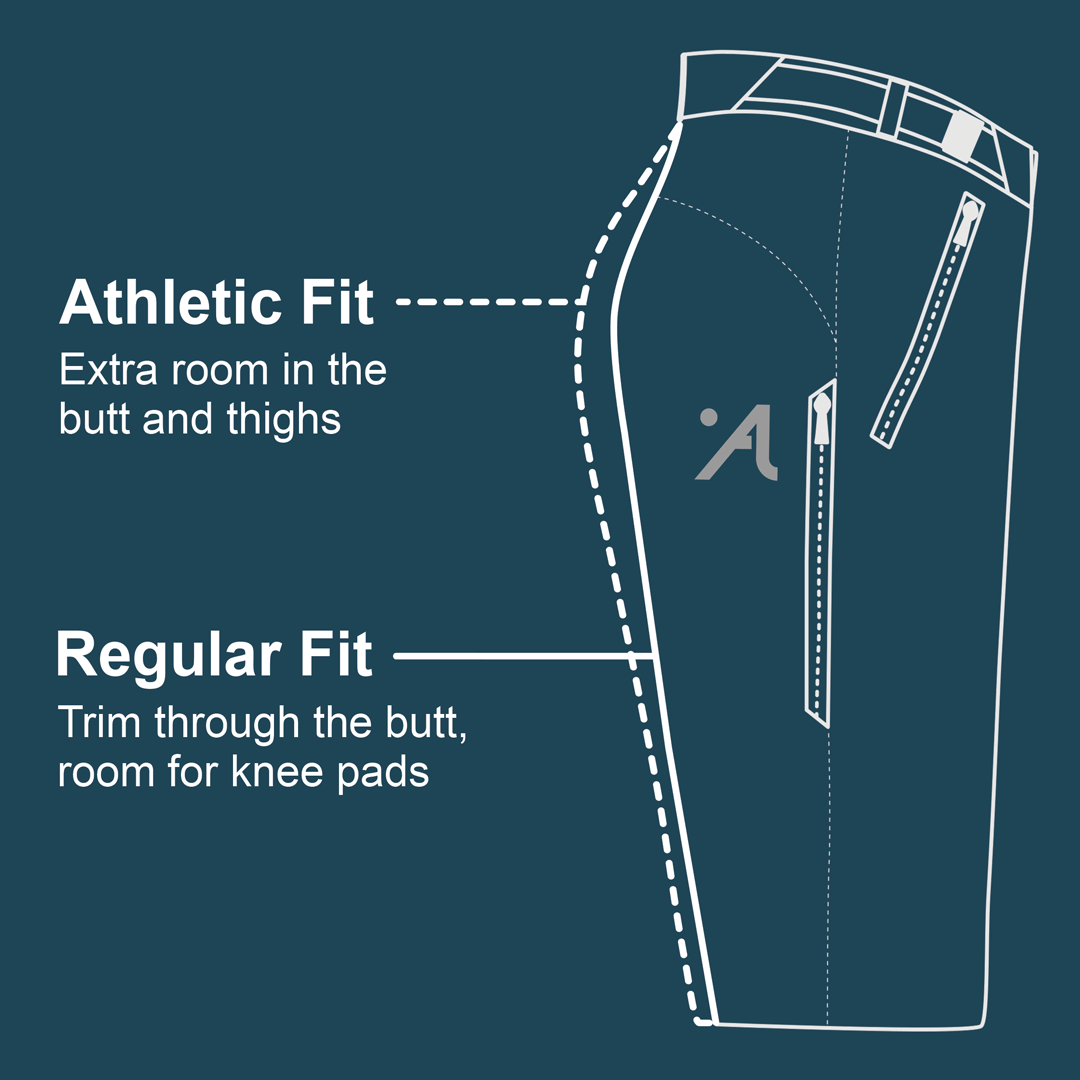 Abit Gear MTN Shorts Fit Comparison - Regular Fit vs Athletic Fit