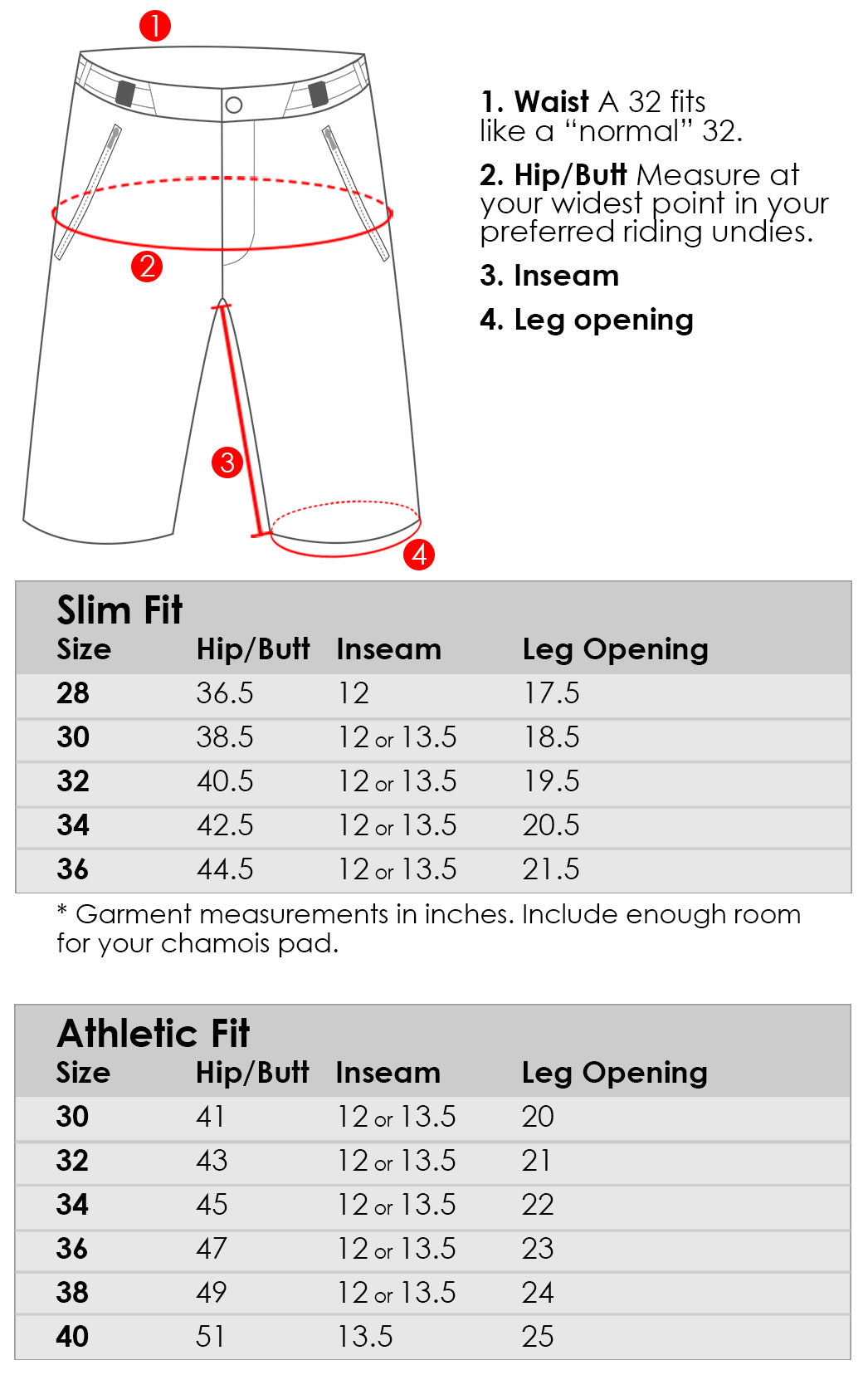 Athletic Fit and Slim Fit Enduro Mountain Bike Shorts – Abit Gear