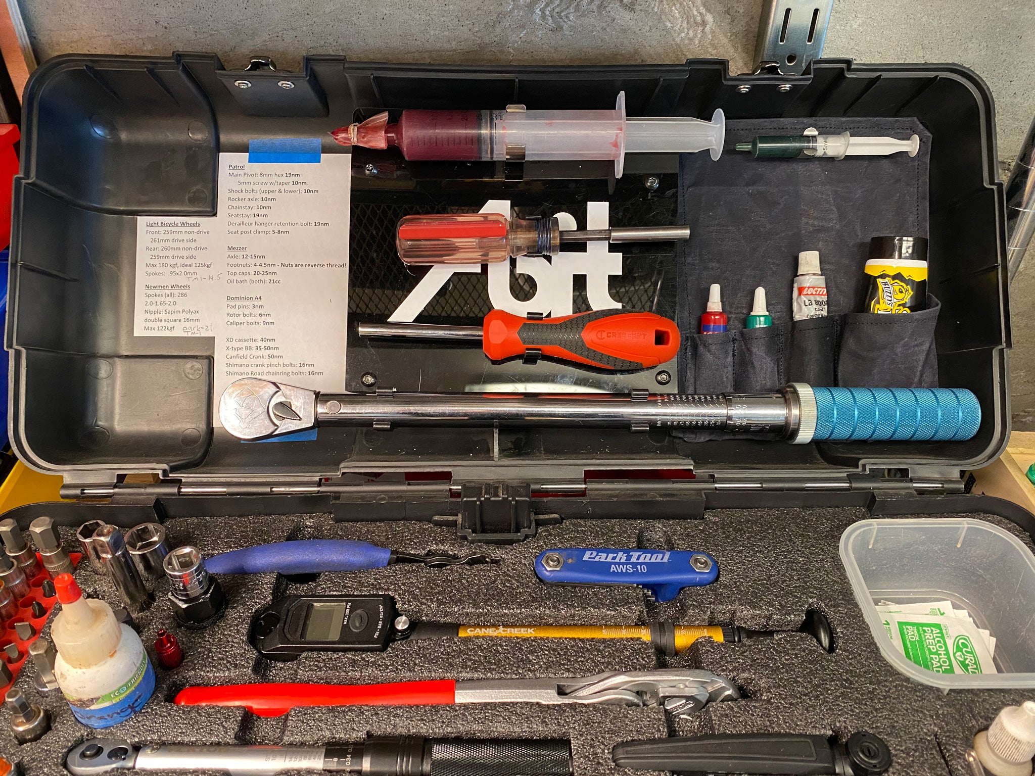 Tool box with both plastic and cheap metal tool clips