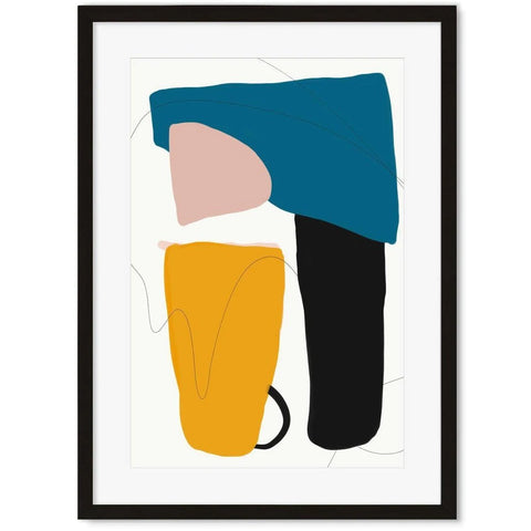 Mid century modern art prints by abstract house